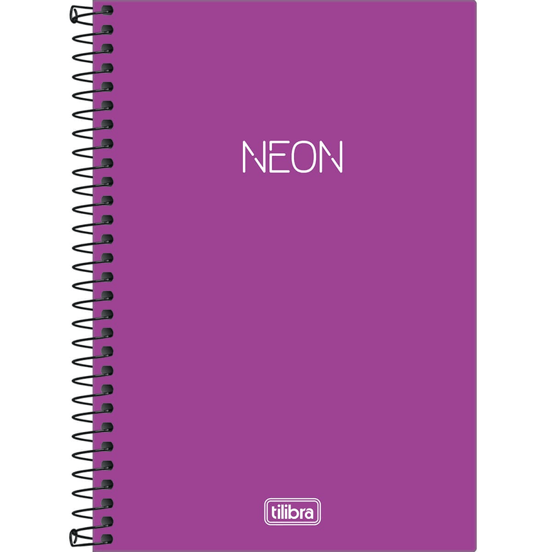 Caderno-Capa-Dura-Espiral-1-4-Neon-Lilas-80-Folhas-Tilibra-1X1UN