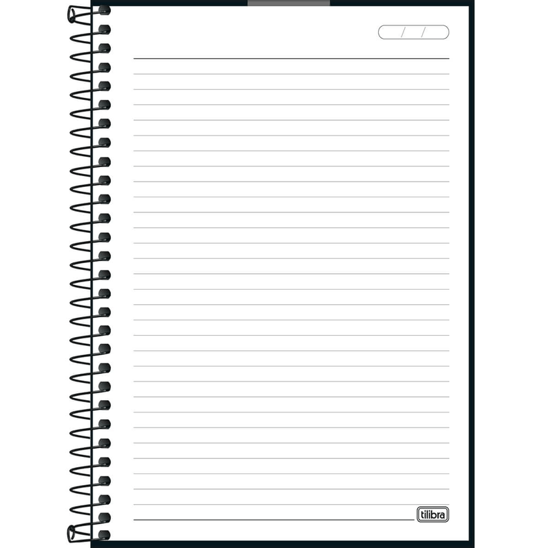 Caderno-Capa-Dura-Espiral-1-4-Neon-Preto-80-Folhas-Tilibra-1X1UN