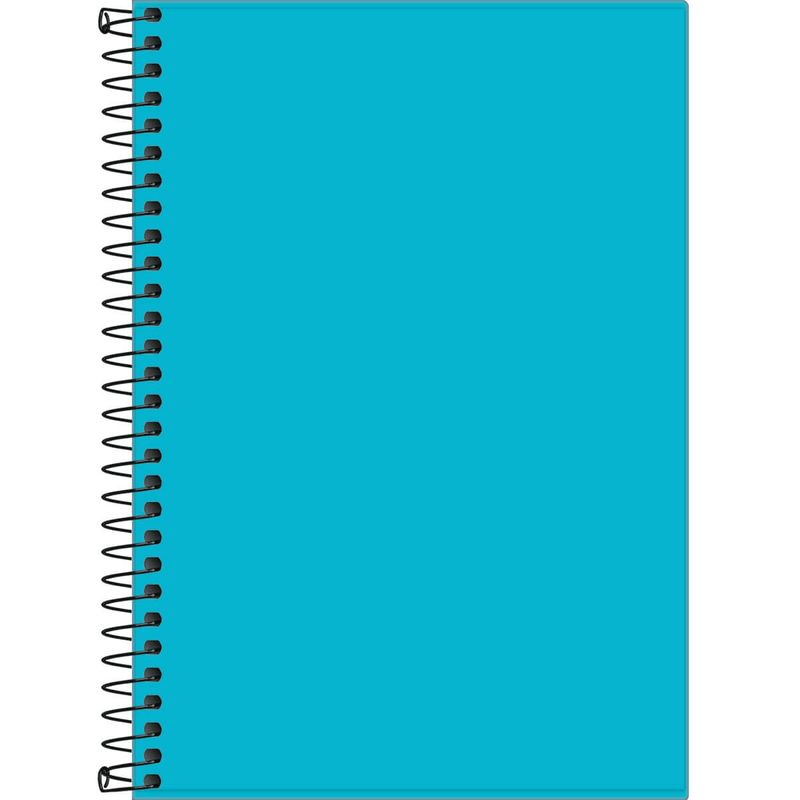 Caderno-Capa-Dura-Espiral-1-4-Sem-Pauta-Neon-Azul-80-Folhas-Tilibra-1X1UN