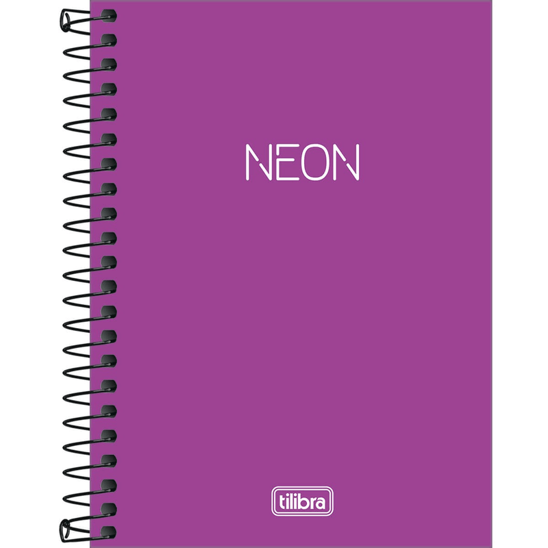 Caderno-Capa-Flexivel-1-8-Sem-Pauta-Neon-Lilas-80-Folhas-Tilibra-1X1UN