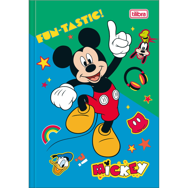 Caderno-Capa-Dura-Brochura-1-4-Mickey-80-Folhas-Tilibra-1X1UN