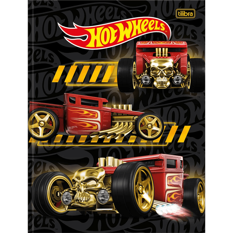 Caderno-Brochura-Capa-Dura-1-Materia-Hot-Wheels-80-Folhas-Tilibra-1X1UN