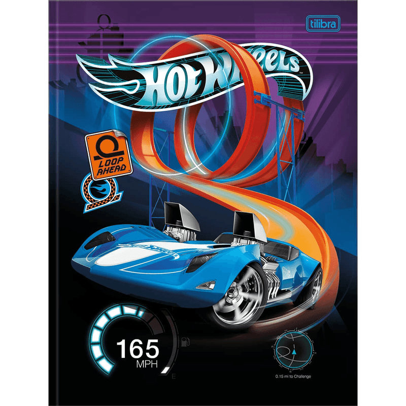 Caderno-Brochura-Capa-Dura-1-Materia-Hot-Wheels-80-Folhas-Tilibra-1X1UN