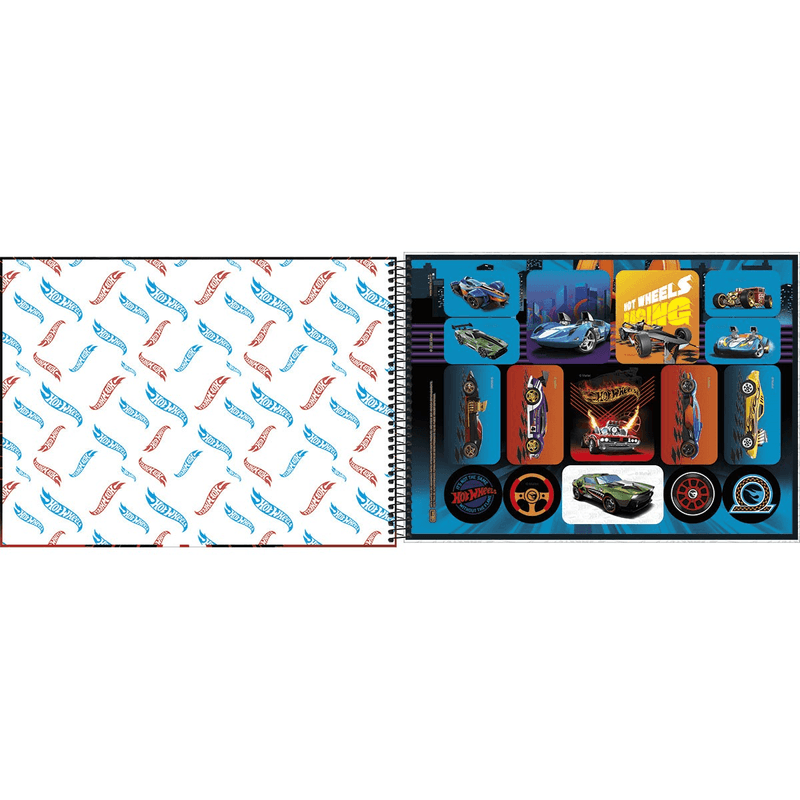 Caderno-Para-Desenho-Capa-Dura-Espiral-Hot-Wheels-80-Folhas-Tilibra-1X1UN