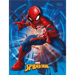 Caderno Brochura  Capa Dura  Spider Man 1 Matéria 80 Folhas - Tilibra