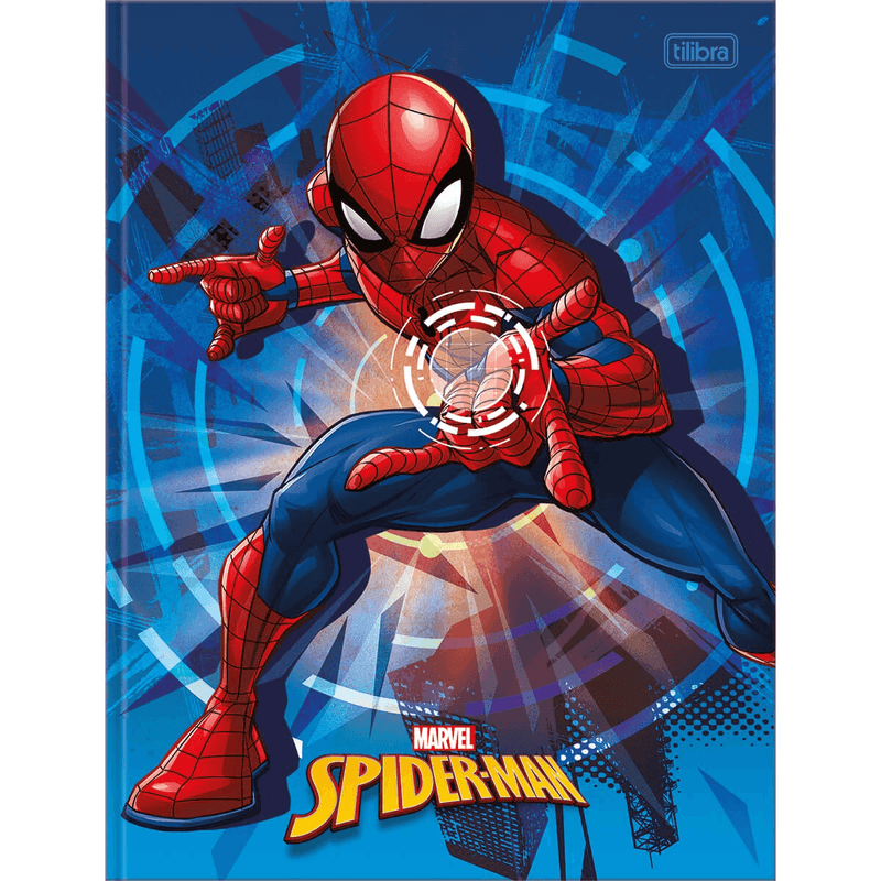 Caderno-Brochura-Capa-Dura-1-Materia-Spider-Man-80-Folhas-Tilibra-1X1UN