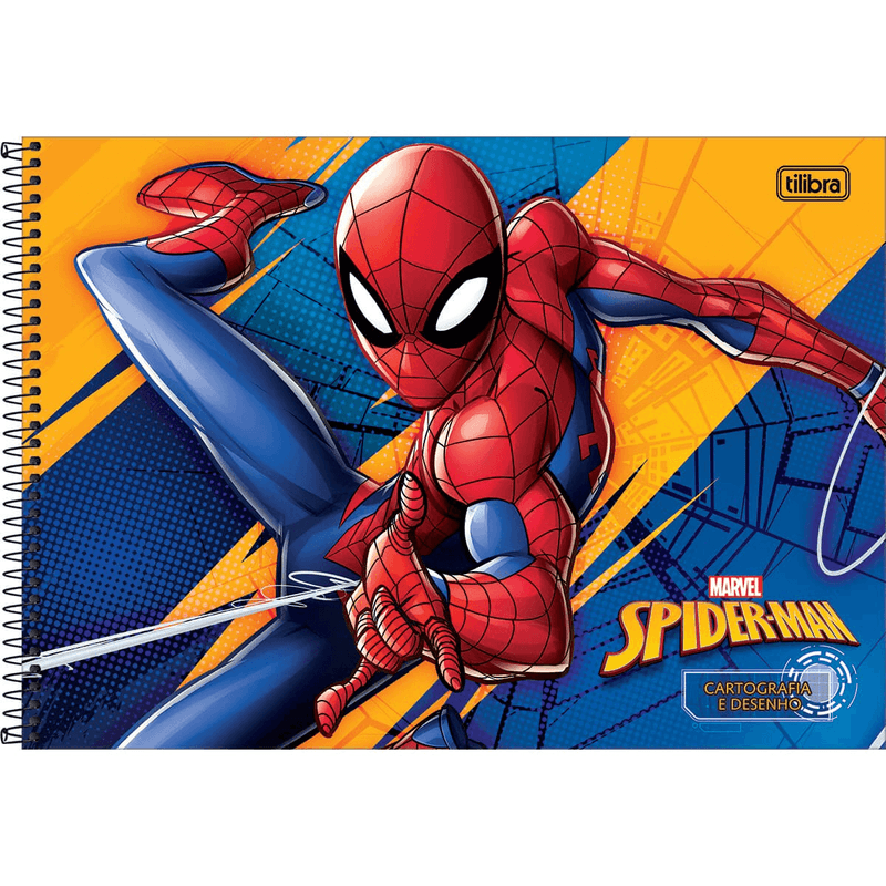 Caderno-Capa-Dura-Espiral-Para-Desenho-Spider-Man-80-Folhas-Tilibra-1X1UN