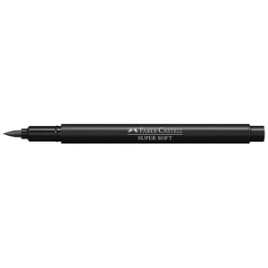 Caneta Brush Supersoft Preto  - Faber Castell