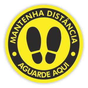 Adesivo Mantenha Distancia Av84 - Encart