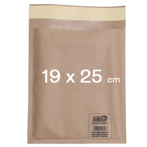 Envelope Post Bolha 19X25 Papel kraft Folhas N.6 - Radex