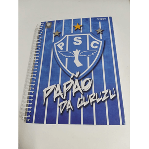 Caderno Capa Dura  Espiral Paysandu 10 Matérias 200 Folhas -Troppo