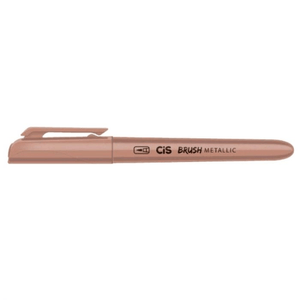 Caneta Brush Metallic Bronze Cis