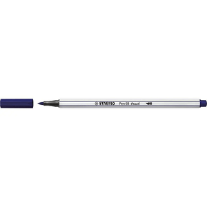 Caneta Stabilo Brush Pen 68 Azul Marinho