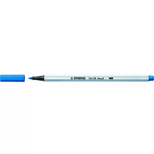 Caneta Stabilo Brush Pen 68 Azul Royal