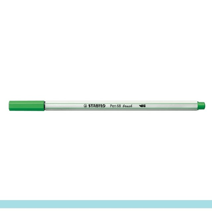 Caneta o Pen Brush Verde Folha - Stabilo