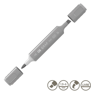 Marcador Artístico Graf Duo Brush Cool Grey 5 Cis