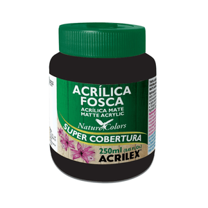 Tinta Acrilica Fosca 250  ml Preto  520 - Acrilex