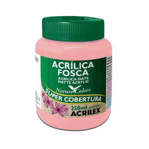 Tinta Acrilica Fosca 250  ml Rosa 537 - Acrilex