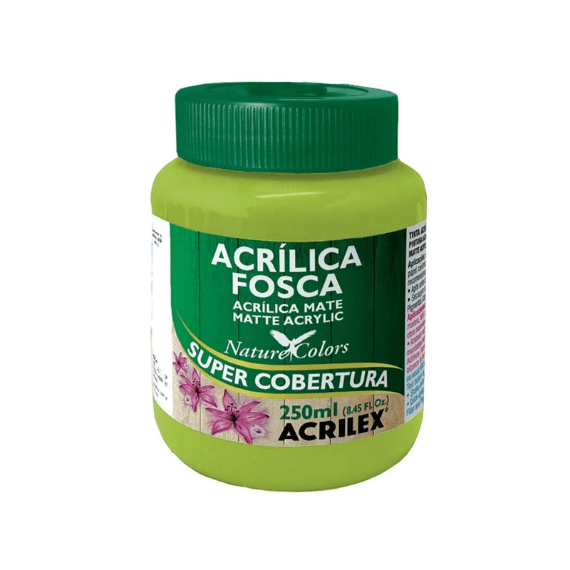 Tinta-Acrilica-Fosca-250ml-Verde-Fluorescente-Acrilex-1X1UN