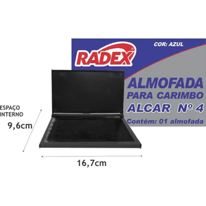 Almofada para Carimbo Nrº 4 Azul - Radex