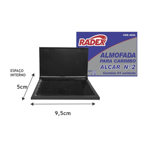 Almofada para Carimbo Nrº 2 Sem Tinta - Radex