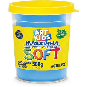 Massa Soft Glitter Azul 150 g  - Acrilex