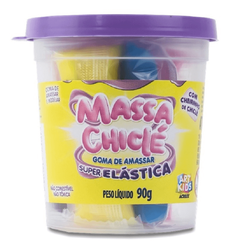 Massa-De-Modelar-Super-Elastica-Art-Kids-Chicle-90g-Acrilex-1X1UN