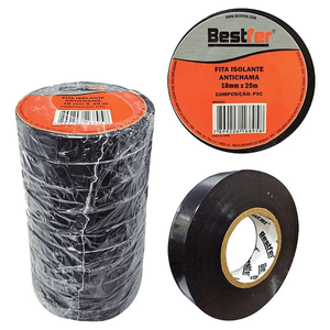 FITA ISOLANTE BESTFER PRETA ANTIC 18X20M