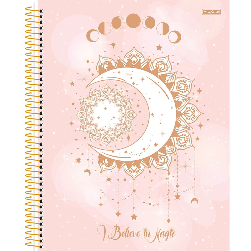 PLANNER-ANUAL-CAPA-DURA-ESPIRAL-I-BELIEVE-IN-MAGIC-80-FOLHAS-SAO-DOMIMGOS-1X1UN