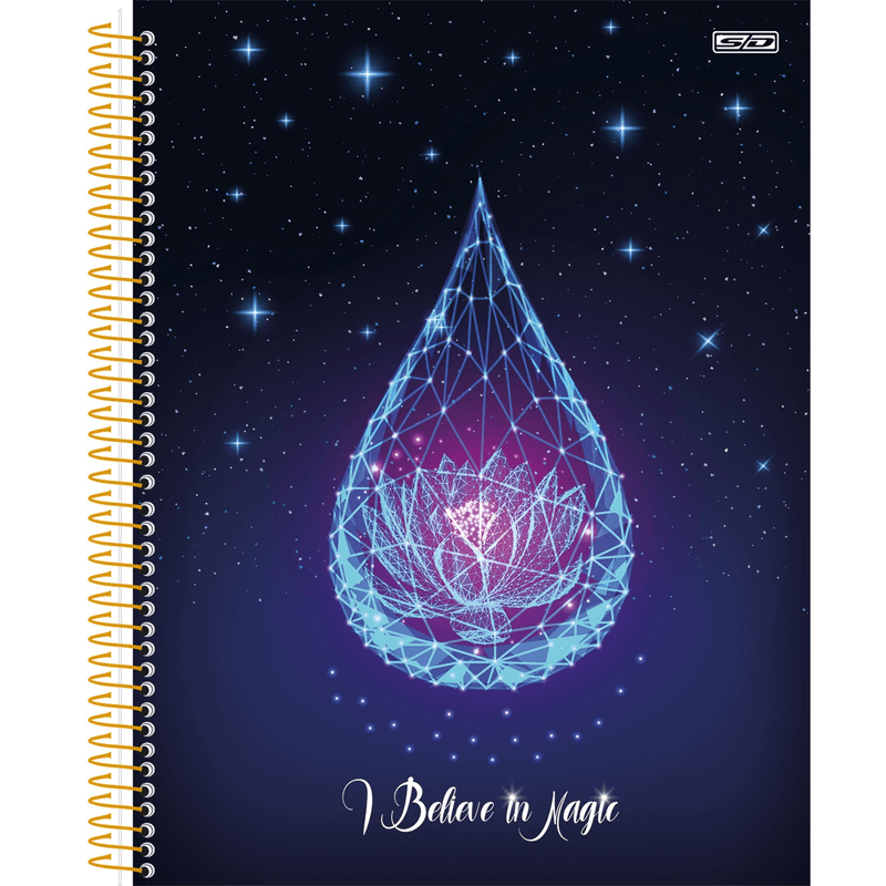 PLANNER-ANUAL-CAPA-DURA-ESPIRAL-I-BELIEVE-IN-MAGIC-80-FOLHAS-SAO-DOMIMGOS-1X1UN