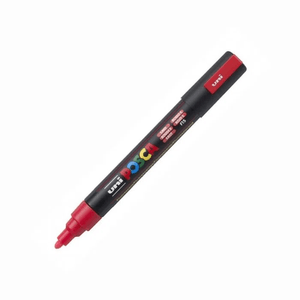 Caneta Uni Posca Pc-5m Vermelho Fluorescente