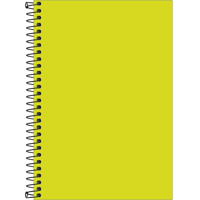 Caderno-Sem-Pauta-Espiral-1-4-Neon-Verde-Lima-80-Folhas-Tilibra-1X1UN