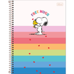 Caderno-Espiral-Capa-Dura-10-Materias-Snoopy-160-Folhas-Tilibra-1X1UN