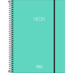 Caderno-Espiral-1-Materia-Turquesa-Neon-80-Folhas-Tilibra-1X1UN