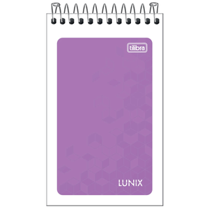 Caderno Espiral  Apontamento Lunix - 60 Folhas - Tilibra