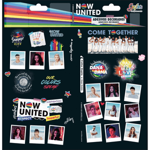 Adesivo Decorado Duplo Now United  - Tilibra