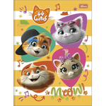 Caderno-Brochura-Capa-Dura-1-Materia-44-Gatos-80-Folhas-Tilibra-1X1UN