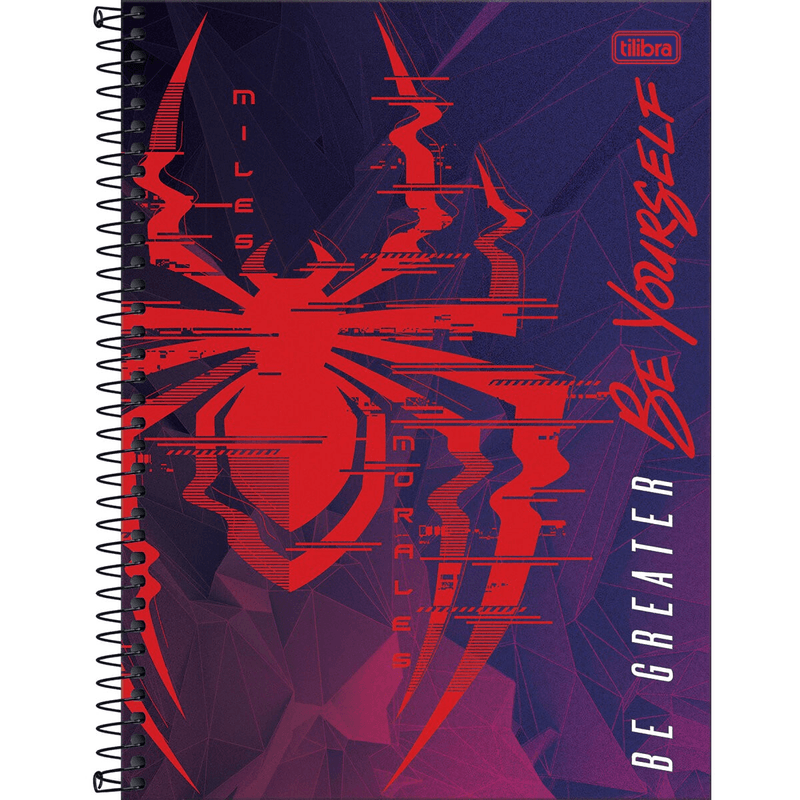 Caderno-Espiral-Capa-Dura-10-Materias-Spider-Man-160-Folhas-Tilibra-1X1UN