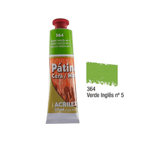 Tinta Pátina Cera Verde Inglês 364 37ml Acrilex