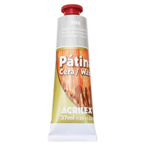 Tinta Patina Cera Prata 386 37  ml - Acrilex