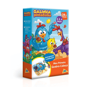 Quebra Cabeça Progressivo - 2, 3 e 4 peças - Galinha Pintadinha - Toyster