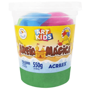 Areia Mágica Art Kids 550G Verde Acrilex