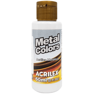 Tinta Acrílica Metal Colors   60  ml Branco Met 562 - Acrilex