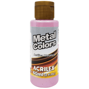 Tinta Acrílica Rosa 60ml Metal Colors 537 Acrilex