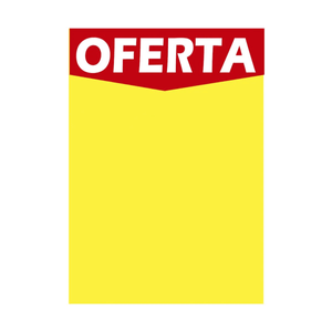 Cartaz Duplex Oferta 10X15 cm Amarelo - Radex