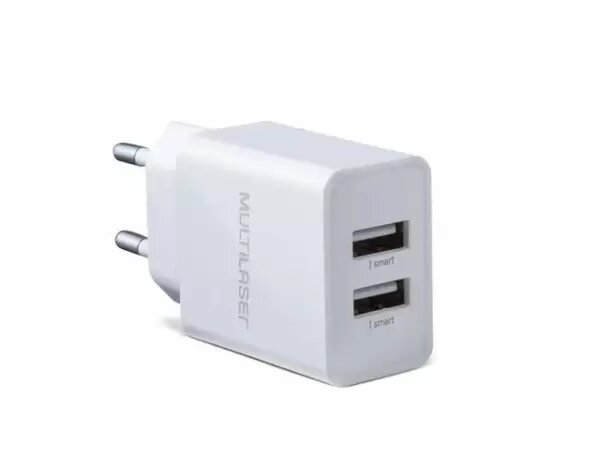 CARREGADOR-2USB-SMART-MULTILASER-BR-1X1UN