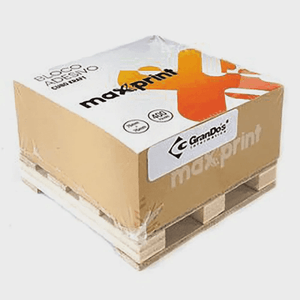 Bloco Adesivo  Cubo Kraft 400 Folhas - Maxprint