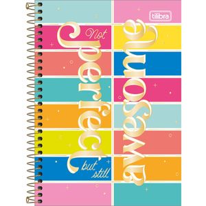 Caderno Capa Dura  Espiral    1/4 Be Nice 80 Folhas - Tilibra