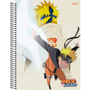 CADERNO UNIVERSITARIO ESPIRAL CAPA DURA 15 MATÉRIAS 240 FOLHAS NARUTO - SÃO DOMUNGOS