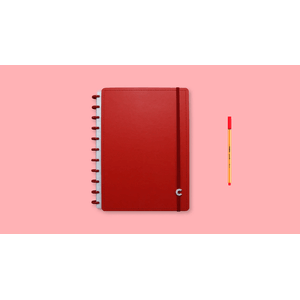 Caderno Inteligente All Red 80 Folhas Grande